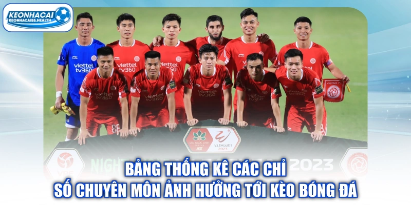 Bảng thống kê các ảnh hưởng chuyên môn chỉ để bo bóng đá