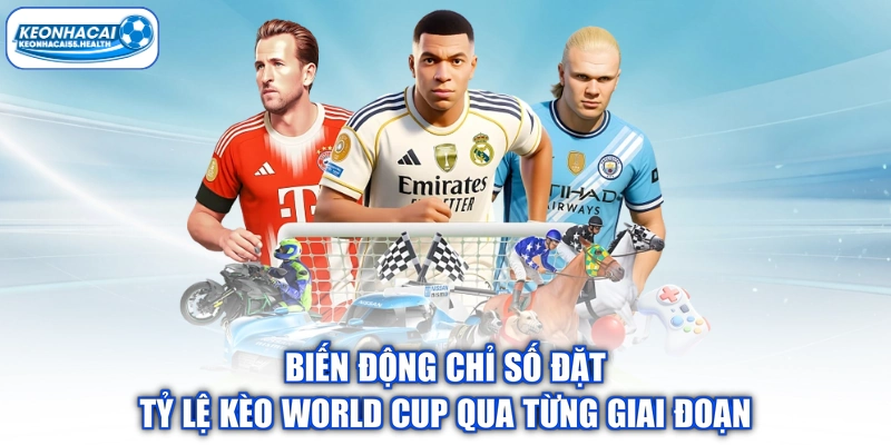 Biến động chỉ số đặt Tỷ lệ kèo World Cup qua từng giai đoạn