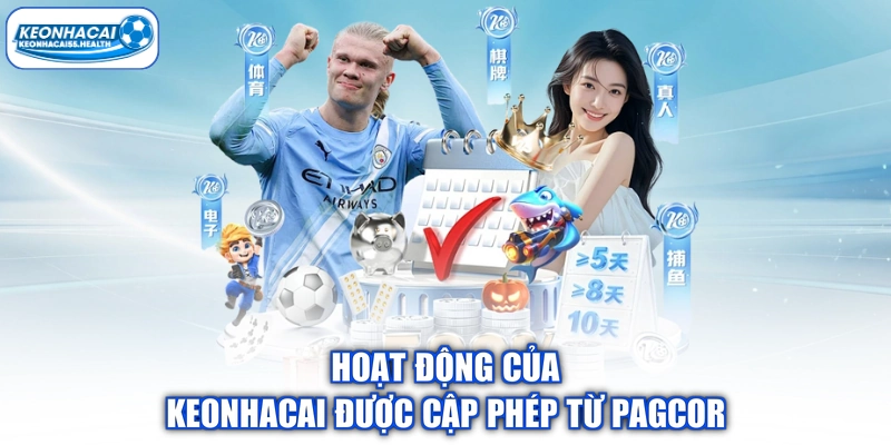 Hoạt động của keonhacai được cập phép từ Pagcor